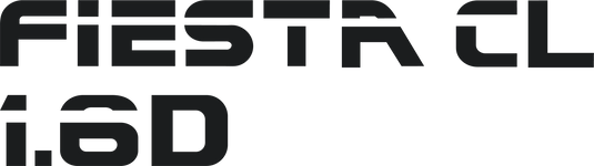 Fiesta Mk2 1.6D CL Tailgate Decal