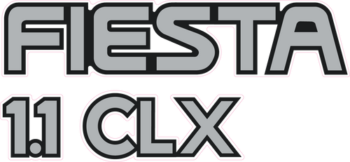 Fiesta Mk3 1.1 CLX Tailgate Decal