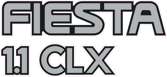 Fiesta Mk3 1.1 CLX Tailgate Decal
