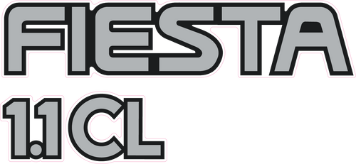 Fiesta Mk3 1.1 CL Tailgate Decal