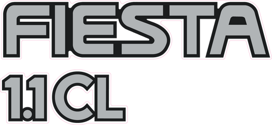 Fiesta Mk3 1.1 CL Tailgate Decal