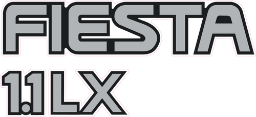 Fiesta Mk3 1.1 LX Tailgate Decal