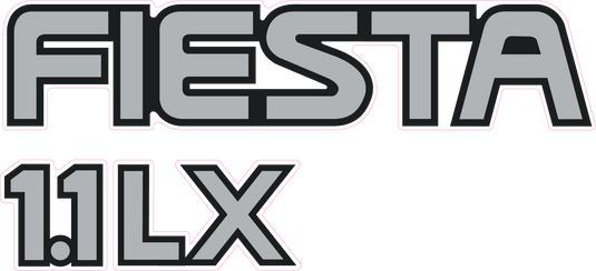 Fiesta Mk3 1.1 LX Tailgate Decal