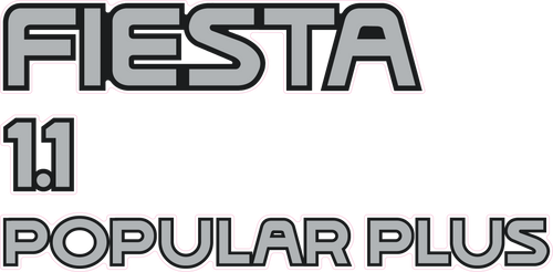 Fiesta Mk3 1.1 Popular Plus Tailgate Decal