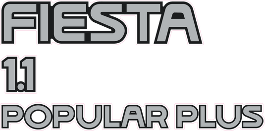 Fiesta Mk3 1.1 Popular Plus Tailgate Decal