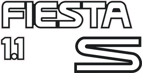 Fiesta Mk3 1.1S Tailgate Decal