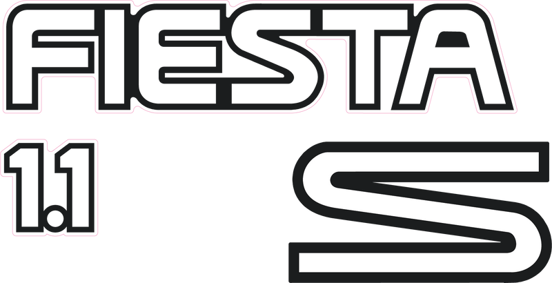 Load image into Gallery viewer, Fiesta Mk3 1.1S Tailgate Decal
