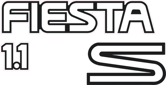 Fiesta Mk3 1.1S Tailgate Decal