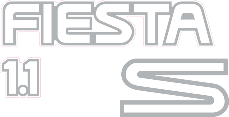 Load image into Gallery viewer, Fiesta Mk3 1.1S Tailgate Decal
