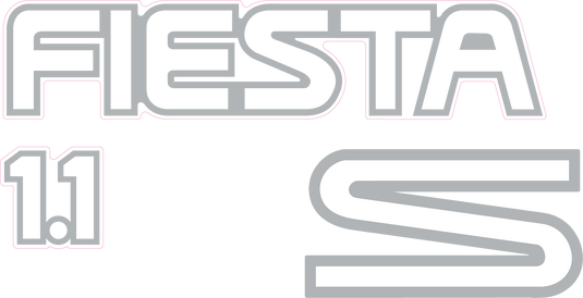 Fiesta Mk3 1.1S Tailgate Decal