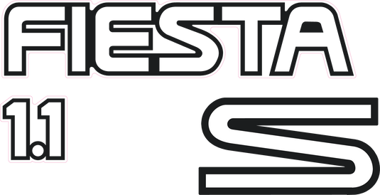 Fiesta Mk3 1.1S Tailgate Decal