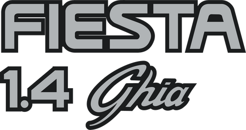 Fiesta Mk3 1.4 Ghia Tailgate Decal