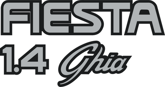 Fiesta Mk3 1.4 Ghia Tailgate Decal