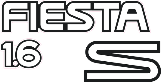 Fiesta Mk3 1.6S Tailgate Decal