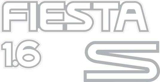 Fiesta Mk3 1.6S Tailgate Decal