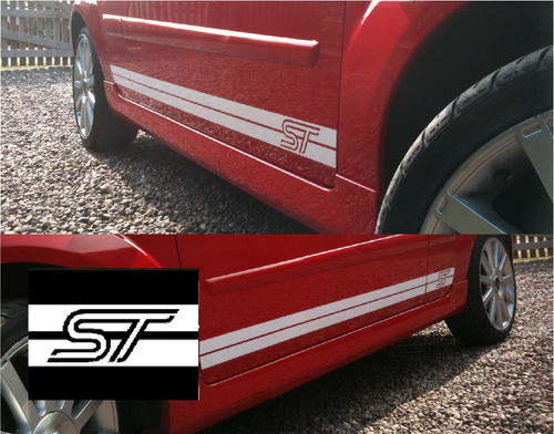 Fiesta Mk6 Side Stripes - ST Logo AS ORIGINAL