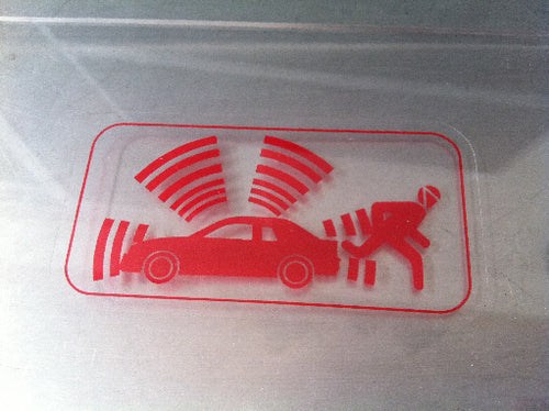 Ford Alarm Decal - Red