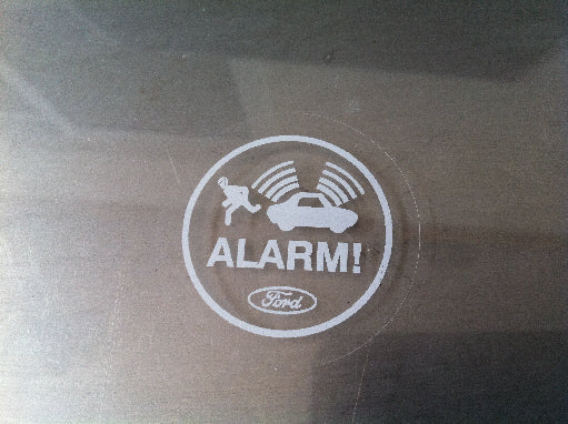 Ford Alarm Decal - Round