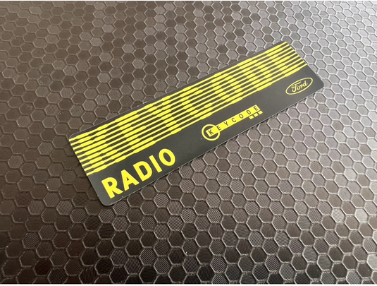Ford Radio Keycode Decal