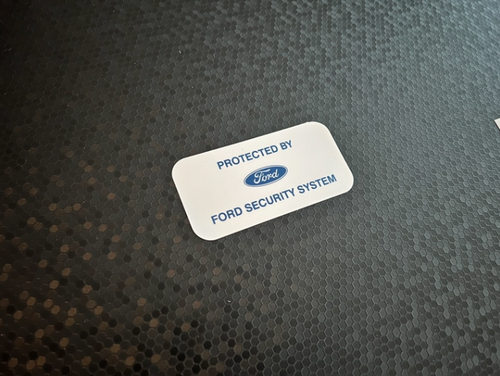 Ford Security System Decal