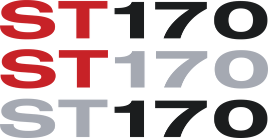 Focus Mk1 ST170 Side Moulding Decals
