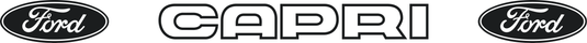 Ford Capri Decal with Ford Logos