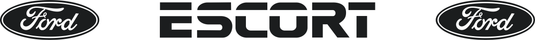 Ford Escort Mk3 Decal with Ford Logos