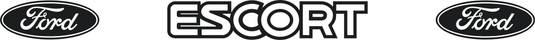 Ford Escort Mk4 Decal with Ford Logos