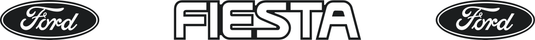 Ford Fiesta Mk3 Decal with Ford Logos