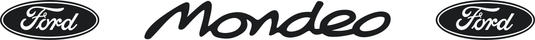 Ford Mondeo Decal with Ford Logos
