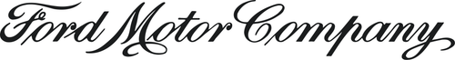 Ford Motor Company Script Decal