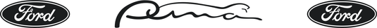 Ford Puma Decal with Ford Logos