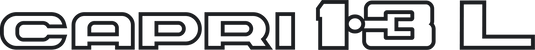 Capri 1.3L decal