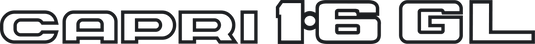 Capri 1.6GL decal