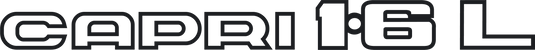 Capri 1.6L decal