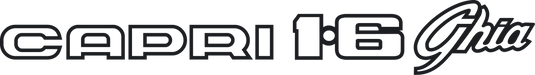 Capri 1.6 Ghia decal