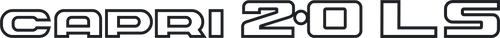 Capri 2.0LS decal