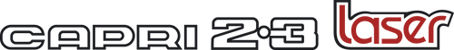 Capri 2.3 Laser decal