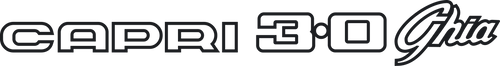 Capri 3.0 Ghia decal