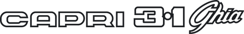 Capri 3.1 Ghia decal