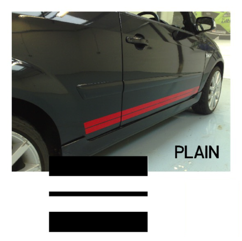 Fiesta Mk6 Side Stripes - NO LOGO