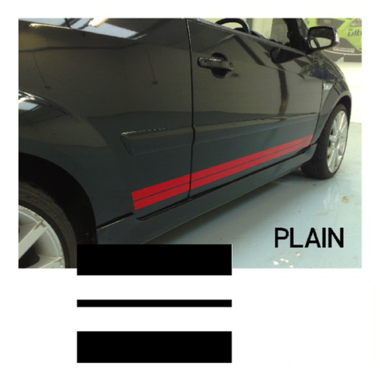 Fiesta Mk6 Side Stripes - NO LOGO